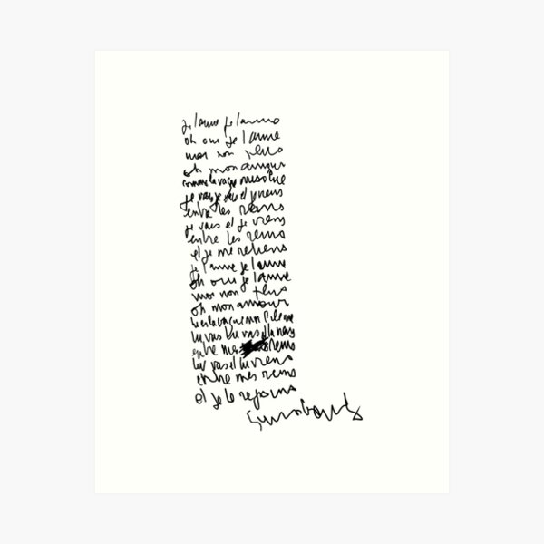 Item preview, of Paroles de Serge Gainsbourg  essentiel designed and sold by Flickercandle.