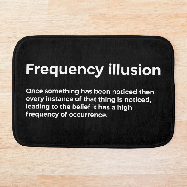 Item preview, Frequency illusion white designed and sold by EdimQuotes.