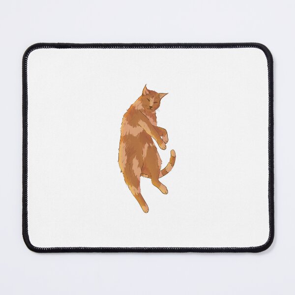 Item preview, Cartoon ginger laying cat designed and sold by ValeryFlame.