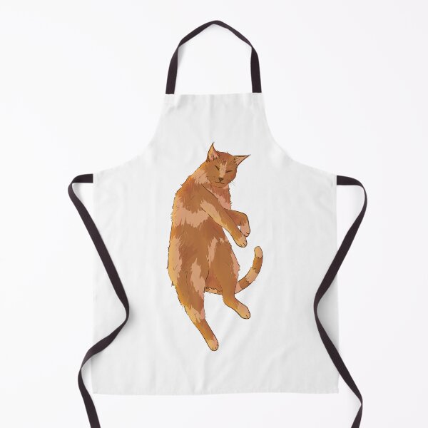Item preview, Cartoon ginger laying cat designed and sold by ValeryFlame.