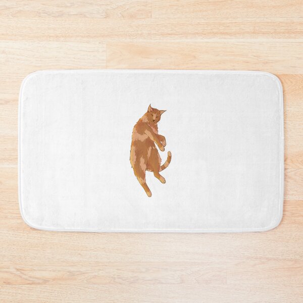 Item preview, Cartoon ginger laying cat designed and sold by ValeryFlame.