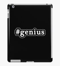 Genius - Hashtag - Black & White iPad Case/Skin