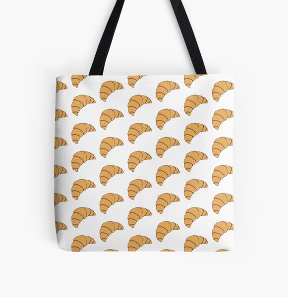 Pastry Breakfast Croissant Tote Bag Shoulder Bag Shopping Bag 