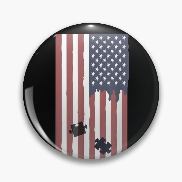 Item preview, USA American Flag Autism Awareness T Shirt designed and sold by VargasParis.