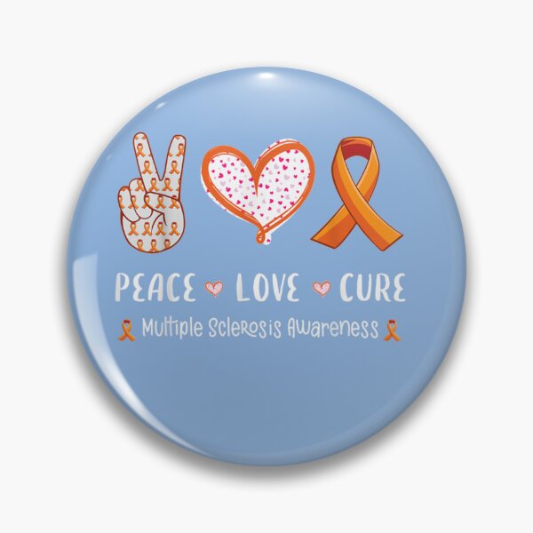 Item preview, Peace Love multiple sclerosis awareness Essential T-Shirt designed and sold by KollnDenise.