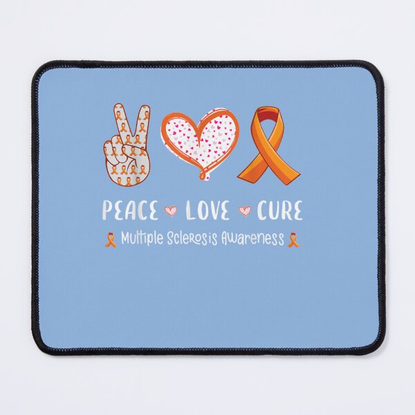 Item preview, Peace Love multiple sclerosis awareness Essential T-Shirt designed and sold by KollnDenise.