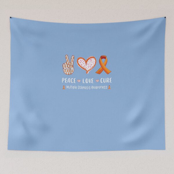Item preview, Peace Love multiple sclerosis awareness Essential T-Shirt designed and sold by KollnDenise.