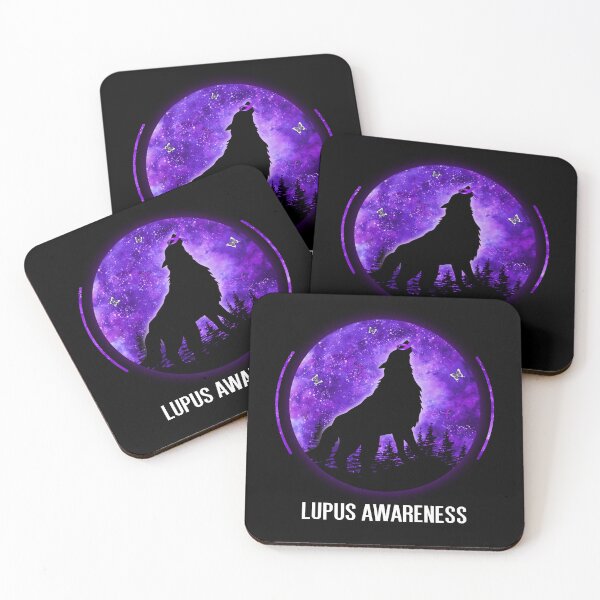 Item preview, Best Wolf Lupus Awareness Shirt Survivor Fighting Ribbon Warrior Wildlife designed and sold by adsmod.