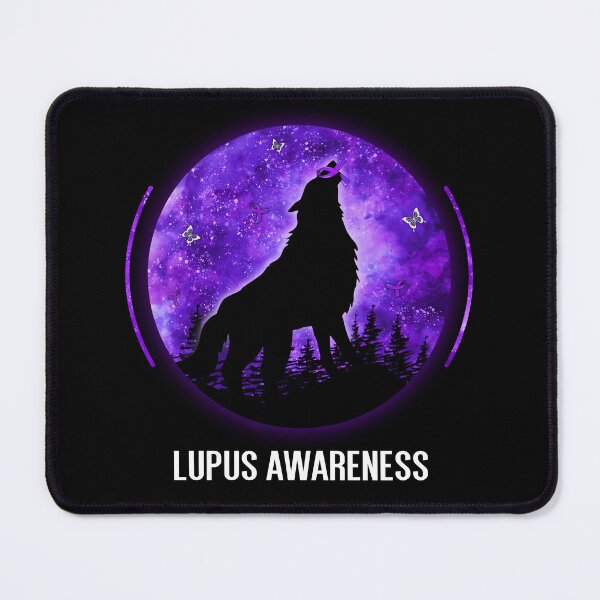 Item preview, Best Wolf Lupus Awareness Shirt Survivor Fighting Ribbon Warrior Wildlife designed and sold by adsmod.