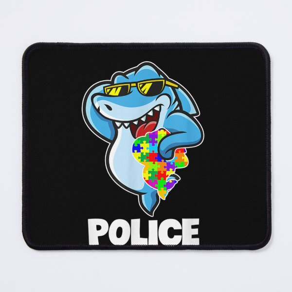 Item preview, Police Shark T-shirt Autism Awareness Gift designed and sold by VargasParis.