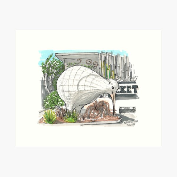 Item preview, Tour Aotearoa 2020 - Eketahuna Kiwi designed and sold by Tom Napper Design.