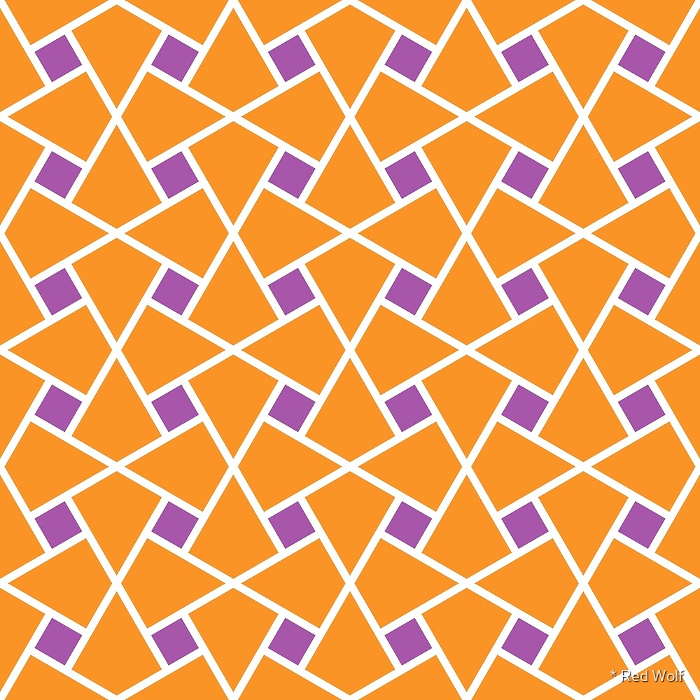Geometric Pattern: Square Twist: Keshav by * Red Wolf