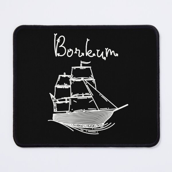 Artikelvorschau, Borkum Insel Nordsee mit Segelschiff entworfen und verkauft von Denis Rösler.