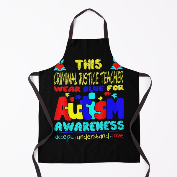 Item preview, Criminal Justice Teacher Wear Blue Autism Awareness Tshirt designed and sold by VargasParis.