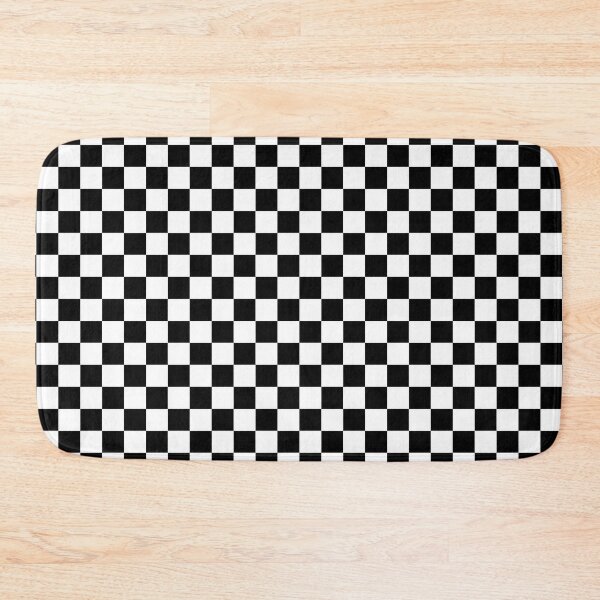 Item preview, Black Checkered Square Pattern designed and sold by patterniastudio.
