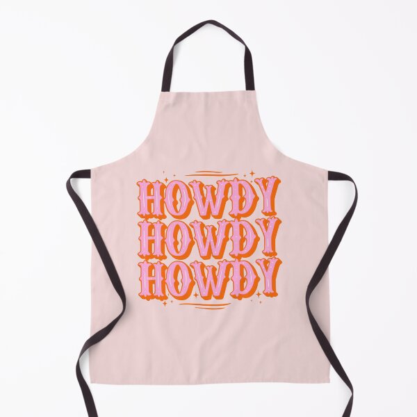 Item preview, HOWDY HOWDY HOWDY YALL | Simple Type Space Cowgirl Orange Pink Background designed and sold by PEARROT.