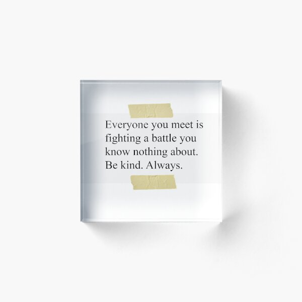 NOORA'S QUOTE Acrylic Block