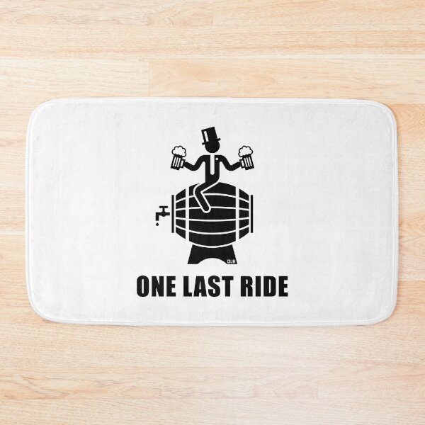Item preview, One Last Ride (Stag Night / Groom / Beer Barrel / Black) designed and sold by MrFaulbaum.