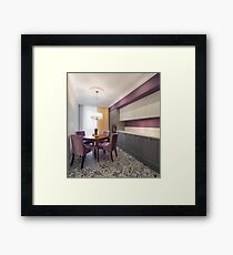 Minimalistic interior Kitchen Furniture Framed Print