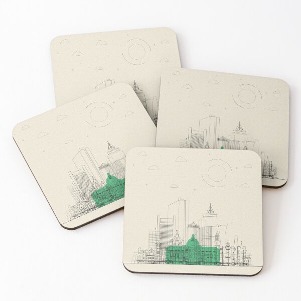 Item preview, Abstract City Posters: Boston, Massachusetts designed and sold by A Deniz Akerman.