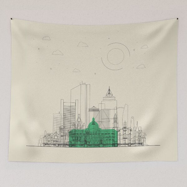 Item preview, Abstract City Posters: Boston, Massachusetts designed and sold by A Deniz Akerman.