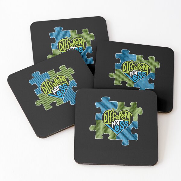 Item preview, Different Not Less Tshirt - Autism Puzzle Piece designed and sold by VargasParis.