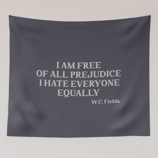 Item preview, I am free of all prejudice I hate everyone equally, silver designed and sold by perezzzoso.