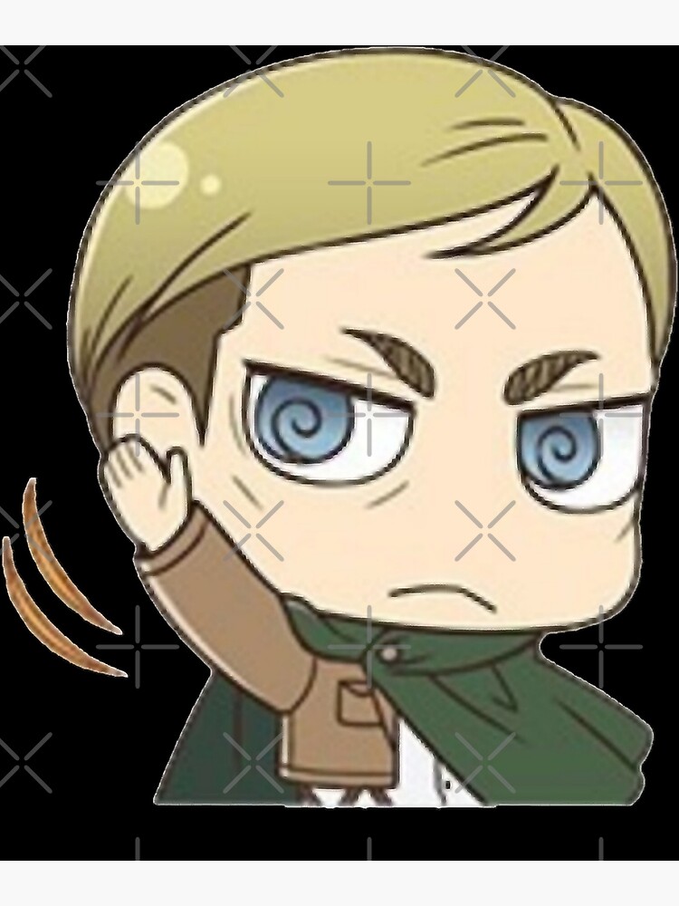 Póster «Convence al Comandante Scout Profundo Strong Erwin Smith Chibi