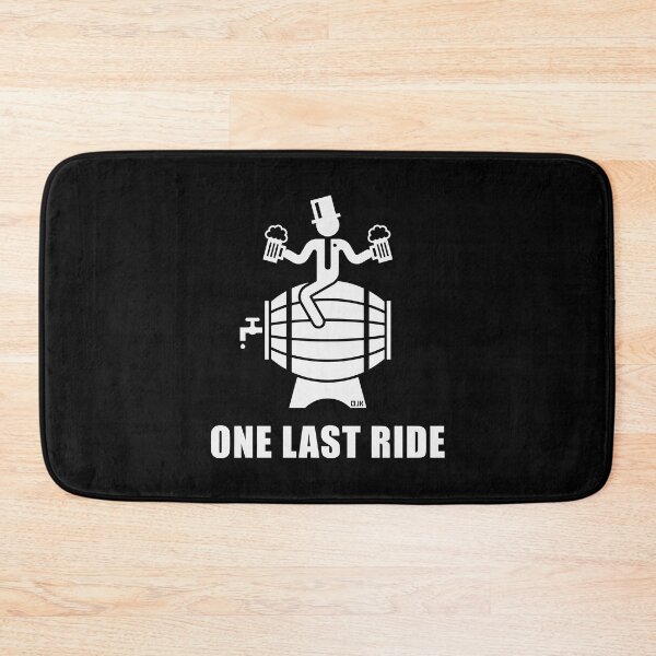 Item preview, One Last Ride (Stag Night / Groom / Beer Barrel / White) designed and sold by MrFaulbaum.