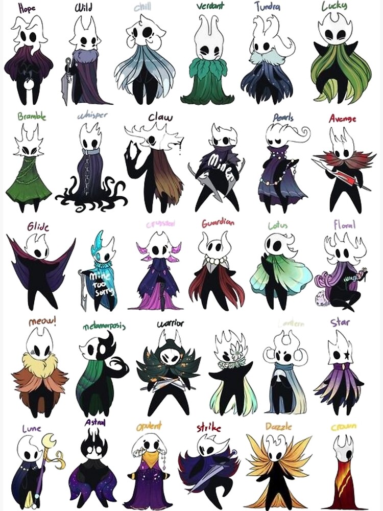 "hollow knight all characters" Art Print for Sale by Oldist Redbubble