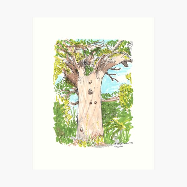 Item preview, Tour Aotearoa 2020 - Tane Mahuta designed and sold by Tom Napper Design.
