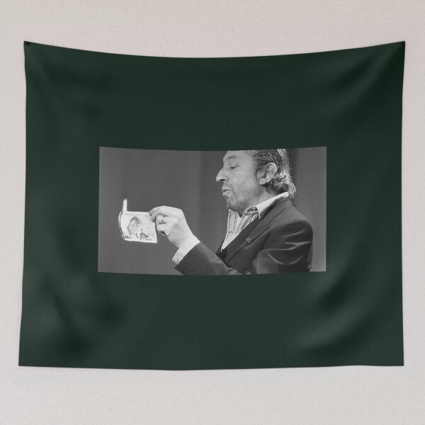 Item preview, Serge Gainsbourg brûlant un billet  essentiel designed and sold by KingSenPainting.