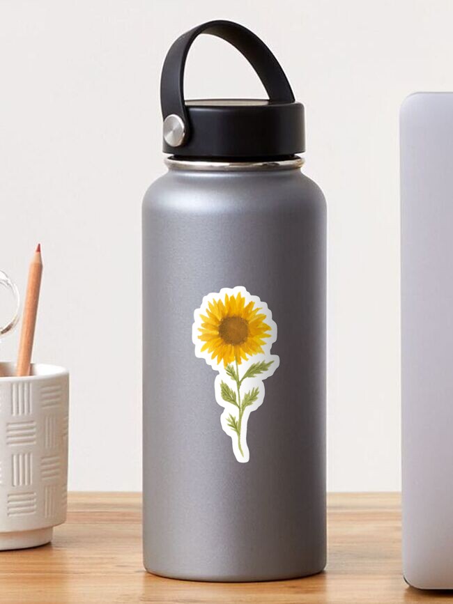 Thumbnail 1 of 3, Sticker, Lovely Sunflower designed and sold by geekgo.