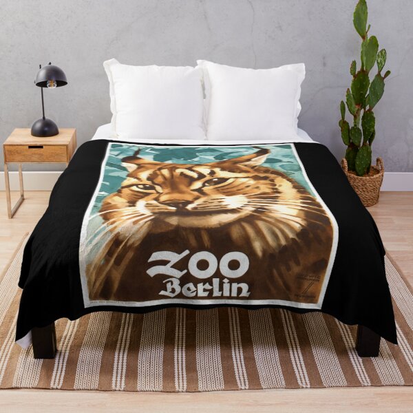 Item preview, 1930 Ludwig Hohlwein Berlin Zoo Lynx Poster Classic . designed and sold by dericoyotelg.
