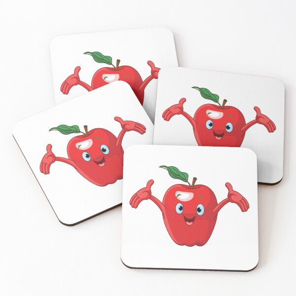 Item preview, dibujos animados de sonrisa de manzana designed and sold by bgyg.