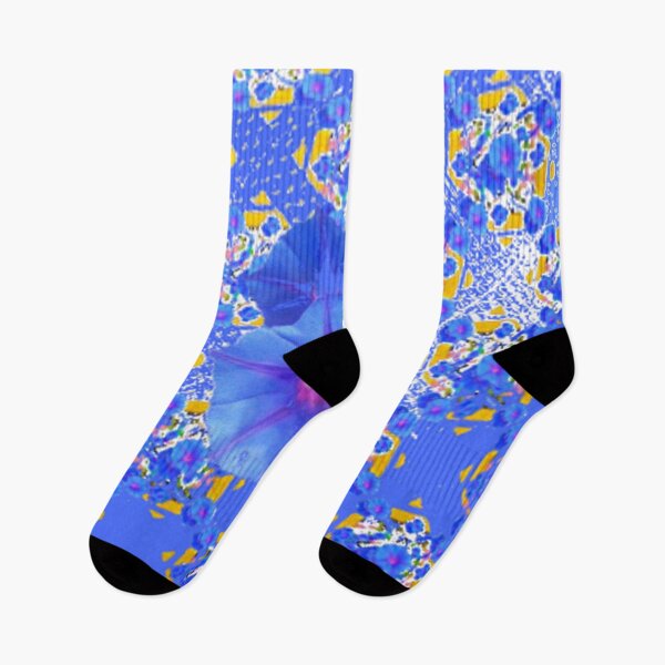 Item preview, BLUE MORNING GLORY ABSTRACT PATTERN ART designed and sold by sharlesart.