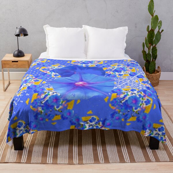Item preview, BLUE MORNING GLORY ABSTRACT PATTERN ART designed and sold by sharlesart.