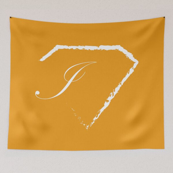 Item preview, I letter monogram initial diamond white designed and sold by mixtape80.