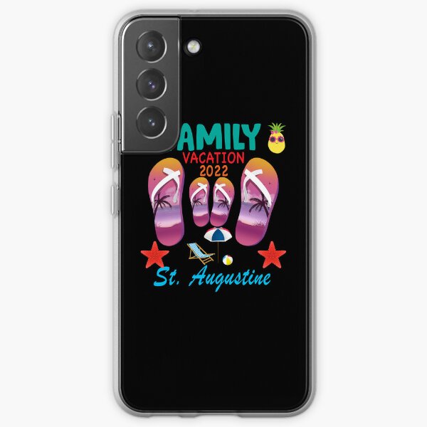 St. Augustine Florida Vacation 2022 Flip Flops Family Group Samsung Galaxy Soft Case