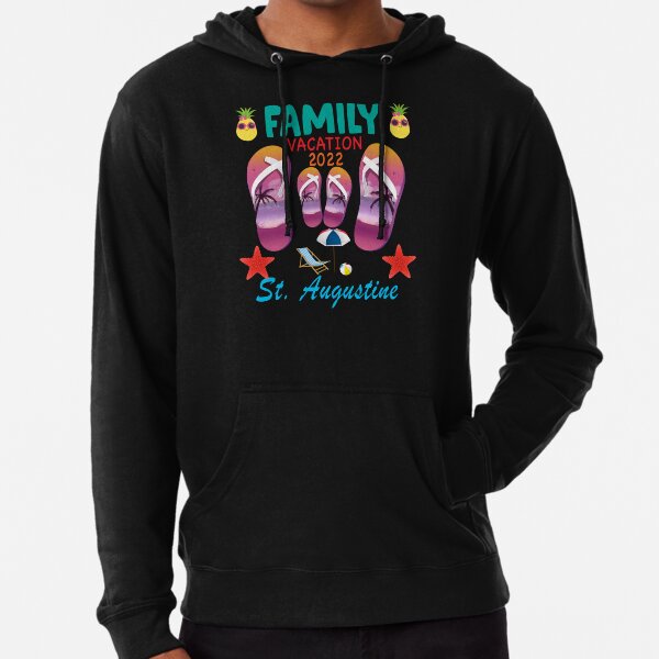 St. Augustine Florida Vacation 2022 Flip Flops Family Group Lightweight Hoodie
