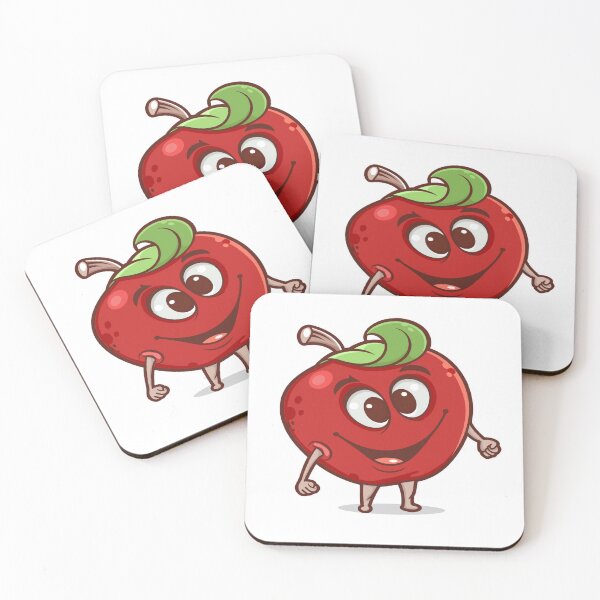 Item preview, dibujos animados de sonrisa de manzana designed and sold by bgyg.