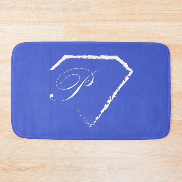 Item preview, P letter monogram initial diamond white designed and sold by mixtape80.