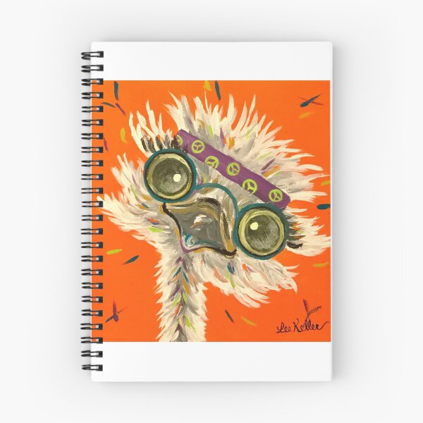 Item preview, Hippie Ostrich art by Lee H Keller designed and sold by leekellerart.