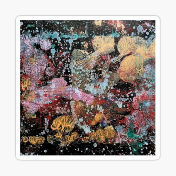 Coral Black Sea Sticker