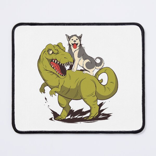 Item preview, Funny Siberian Husky Dog Riding Dinosaur designed and sold by PerkinsAarav.