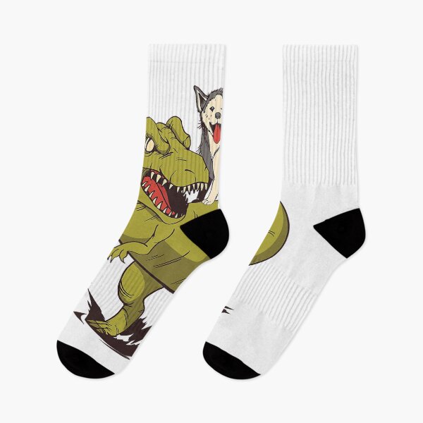 Item preview, Funny Siberian Husky Dog Riding Dinosaur designed and sold by PerkinsAarav.
