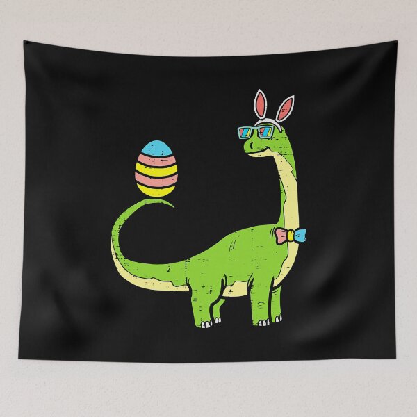 Item preview, Brontosaurus Bunny Ears Egg Easter Day Dinosaur Dino designed and sold by davetmccall.