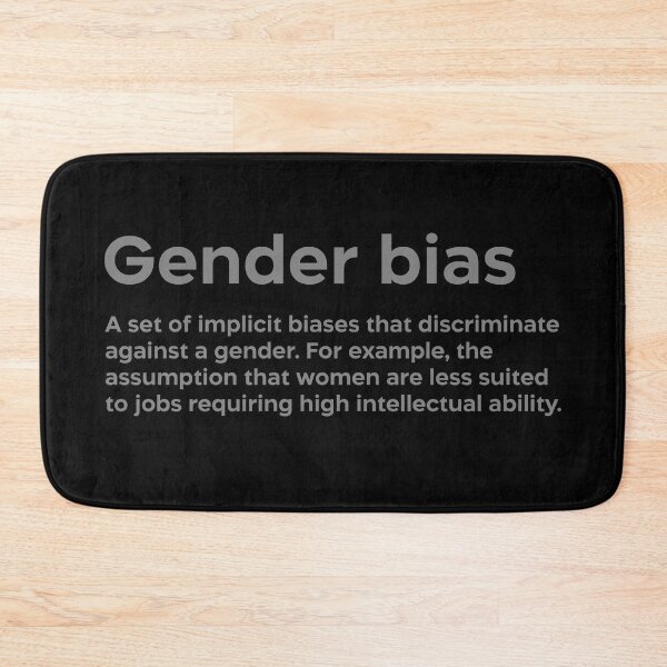 Item preview, Gender bias grey designed and sold by EdimQuotes.