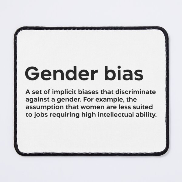Item preview, Gender bias black designed and sold by EdimQuotes.