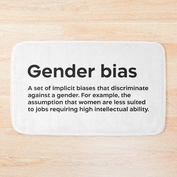 Item preview, Gender bias black designed and sold by EdimQuotes.